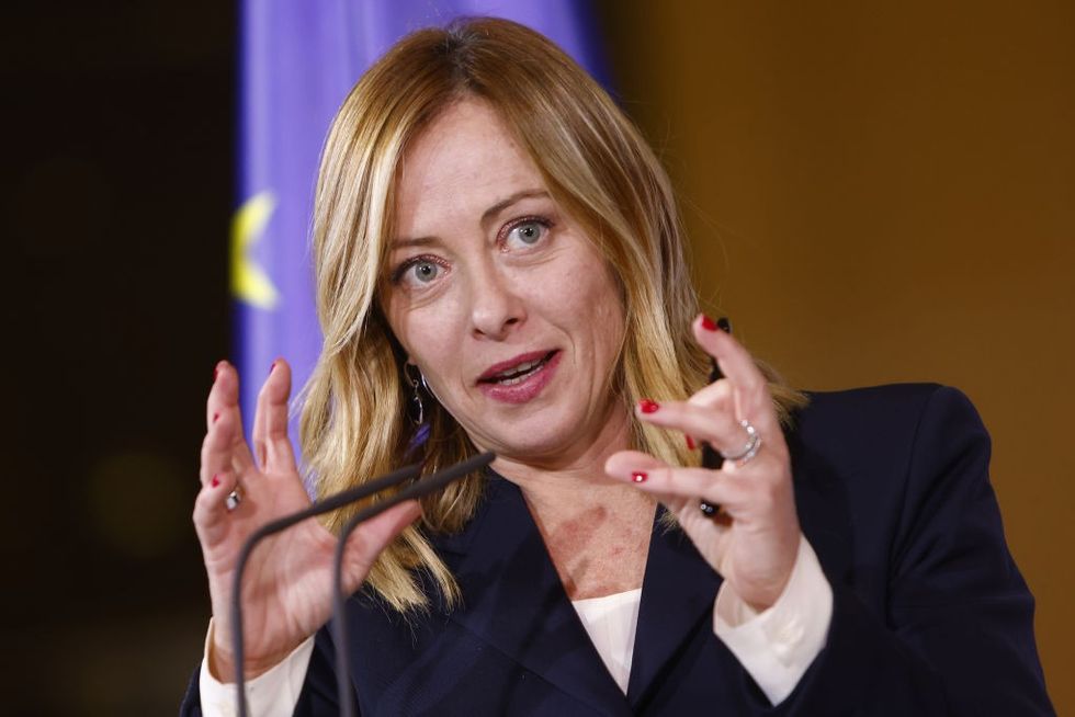 Italian prime minister Giorgia Meloni