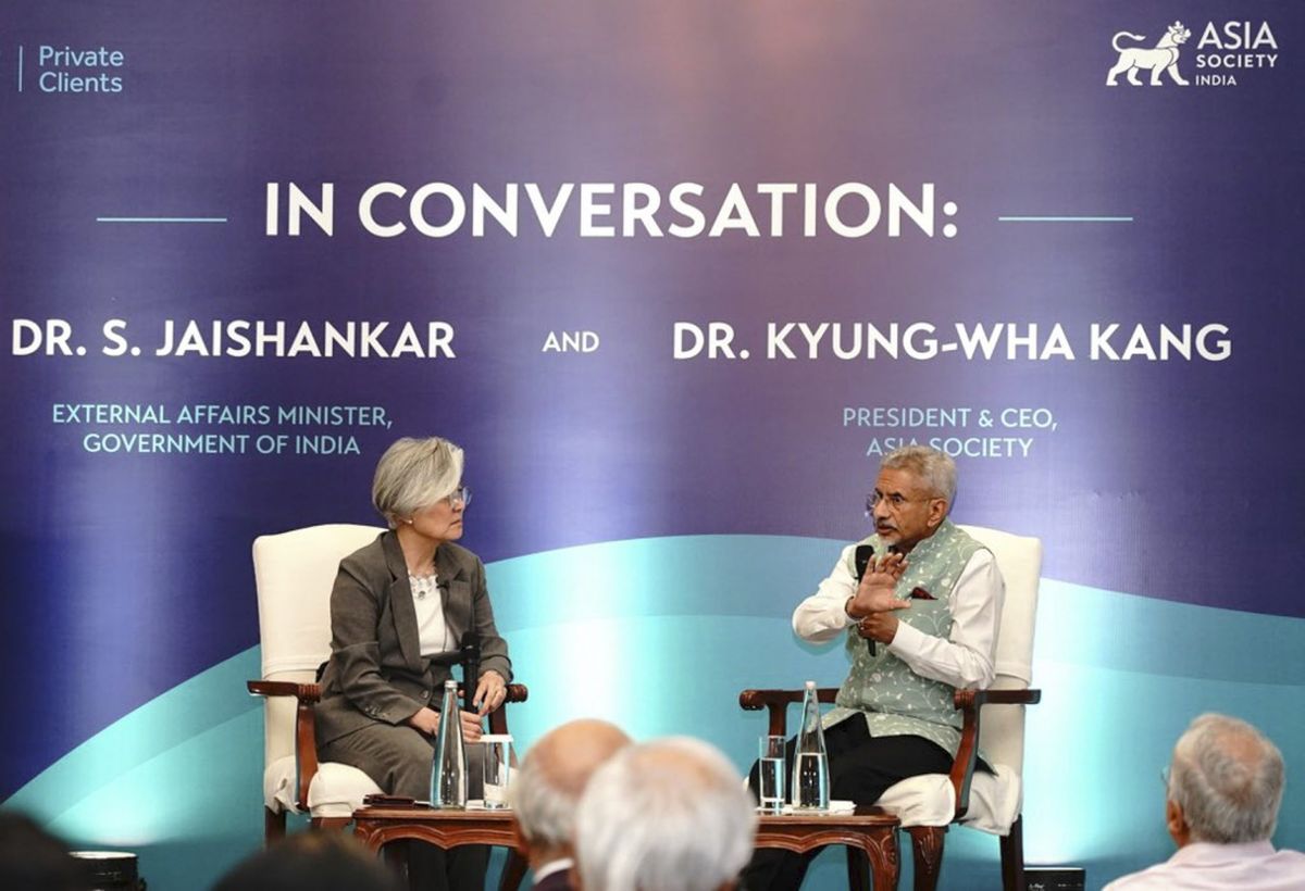 jaishankar-kang-asia-society, talks about india china ties