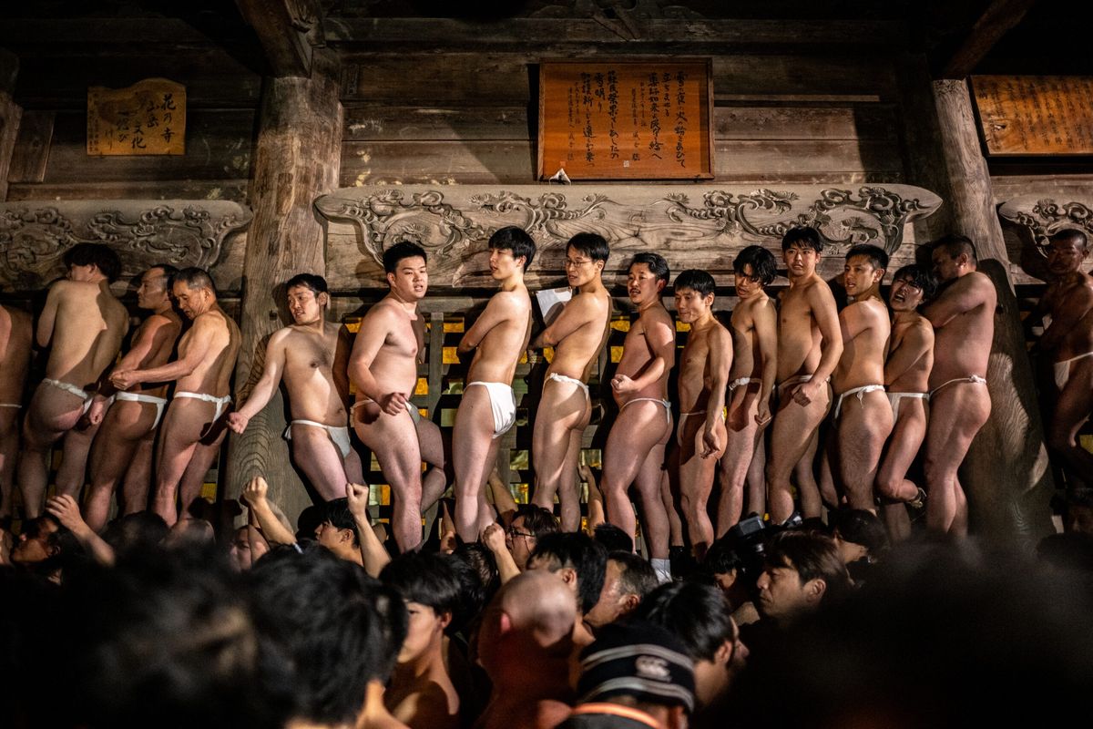Why Japan’s 1,000-year-old ‘naked man’ festival was held for the final time