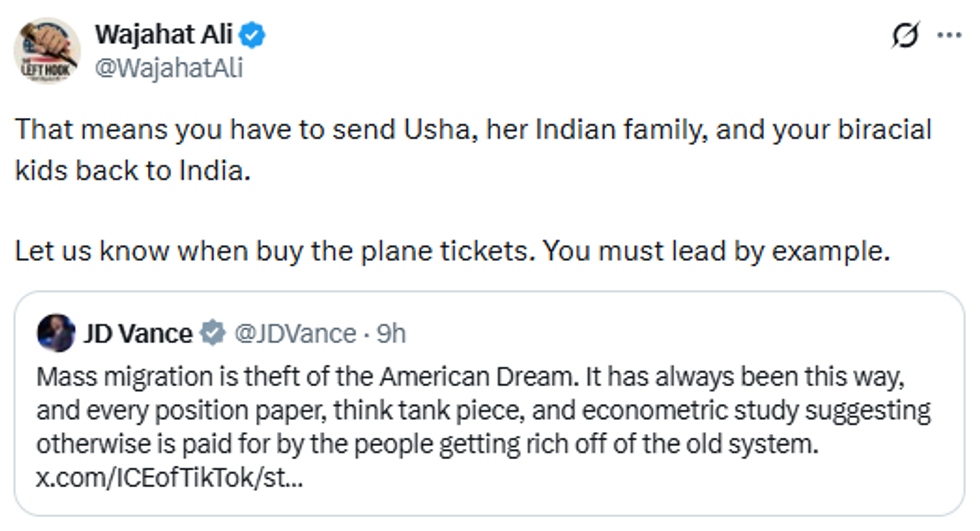 JD Vance Draws Fire for \u201ctheft of American Dream\u201d Remark