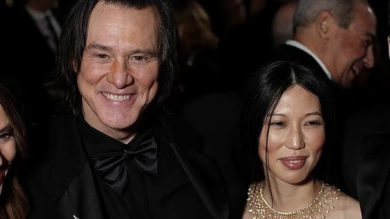 Jim Carrey with spouse Min Ah
