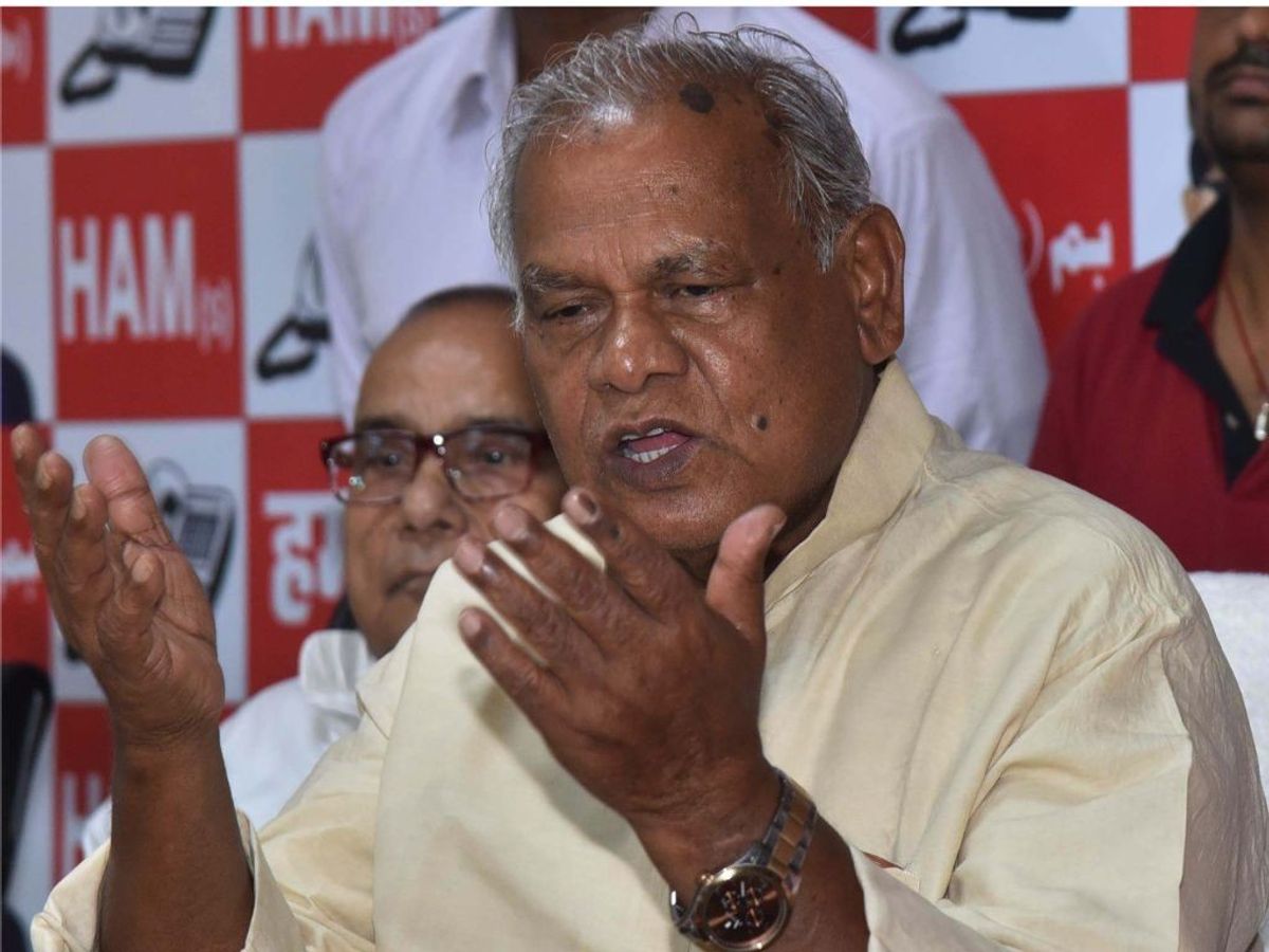 Jitan Ram Manjhi, former chief minister of the Indian state of Bihar.