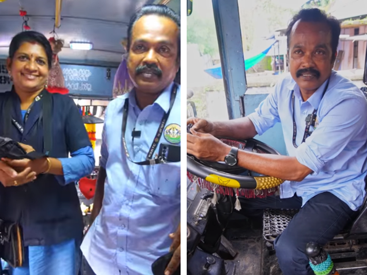 Kerala couple operate government bus
