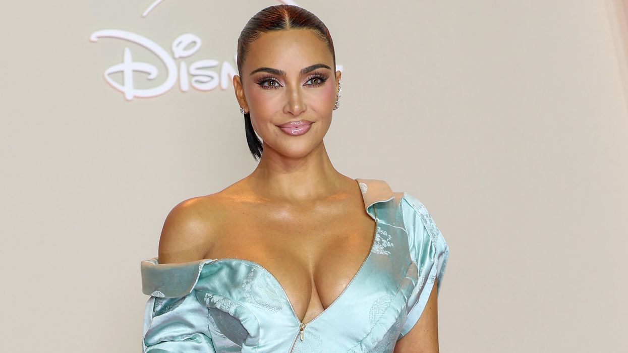 Kim Kardashian Dazzles in Gold Givenchy for 45th Birthday