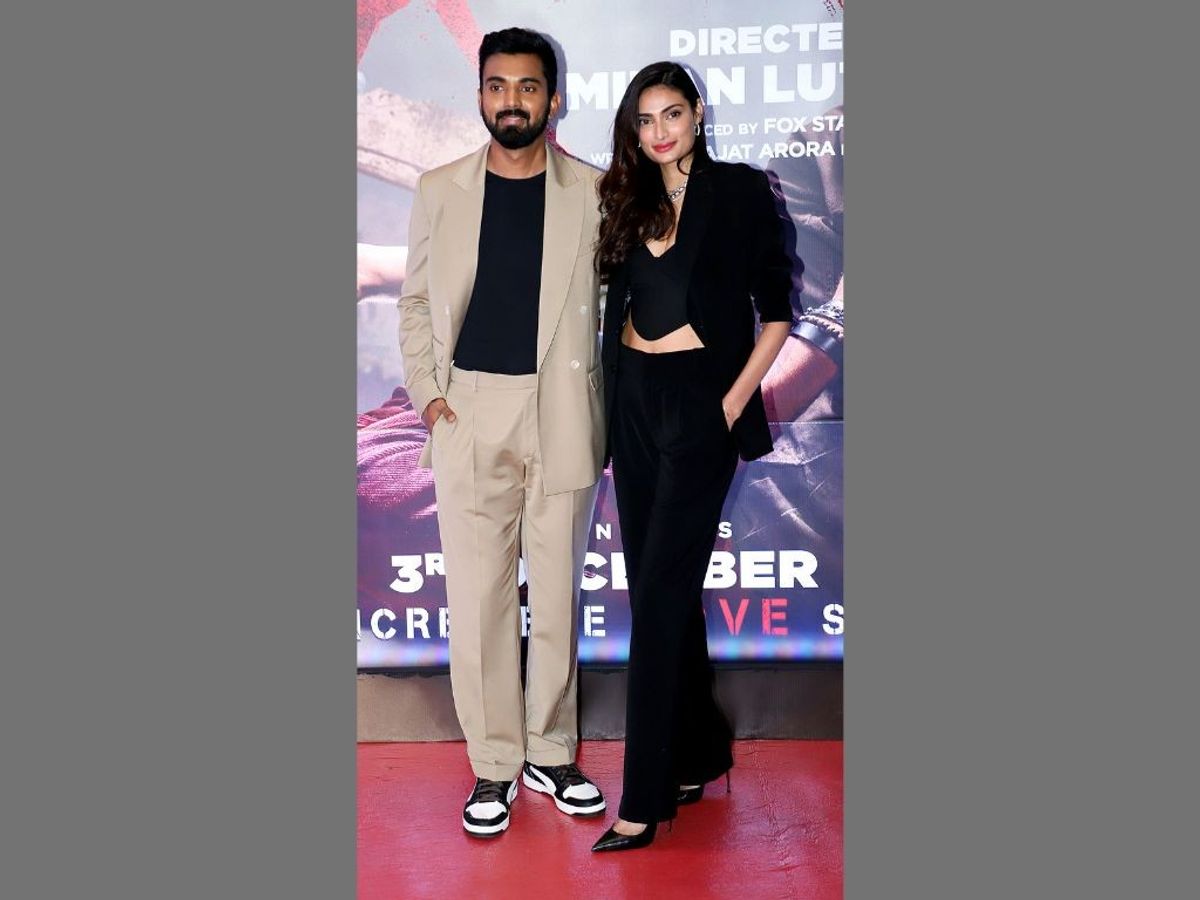 KL Rahul with Athiya Shetty