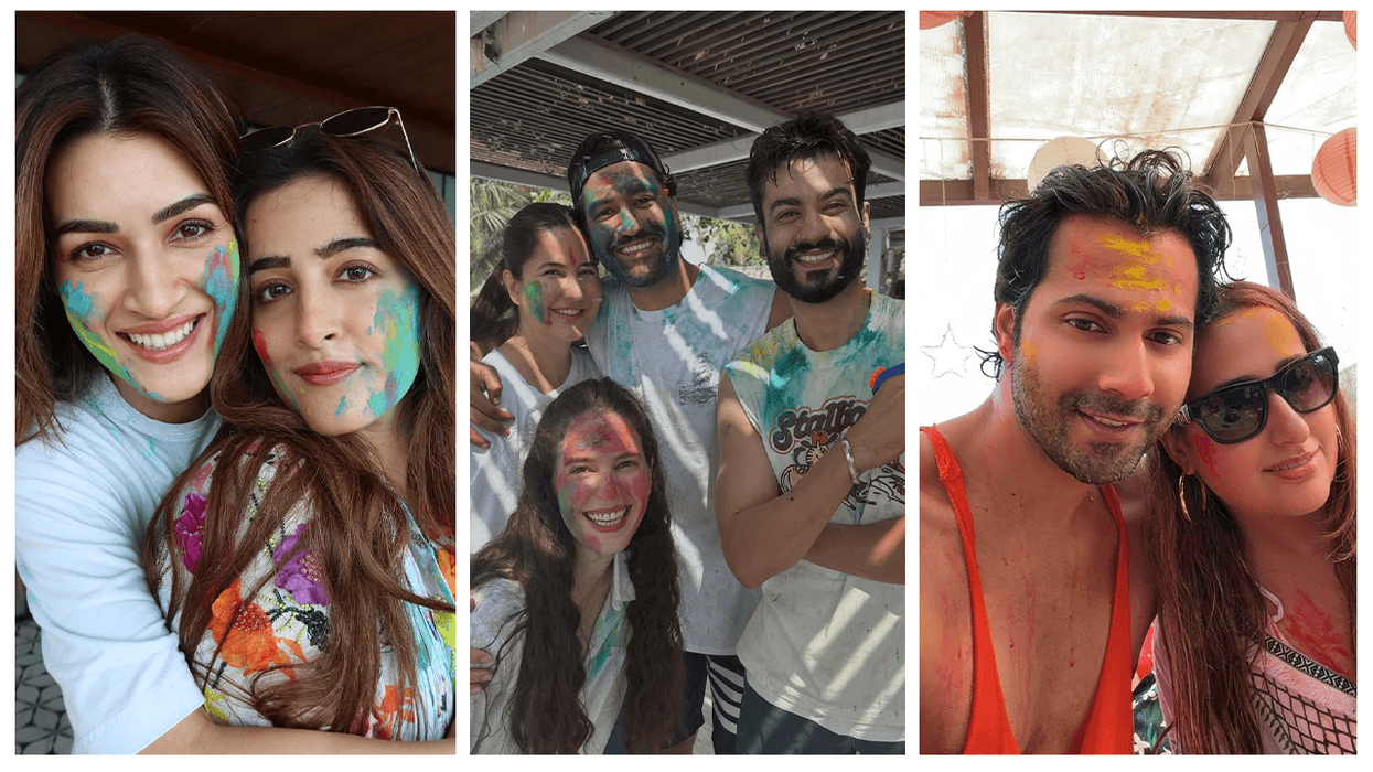 From Vicky Kaushal, Katrina Kaif to Kriti Sanon and Varun Dhawan, Bollywood stars celebrate Holi