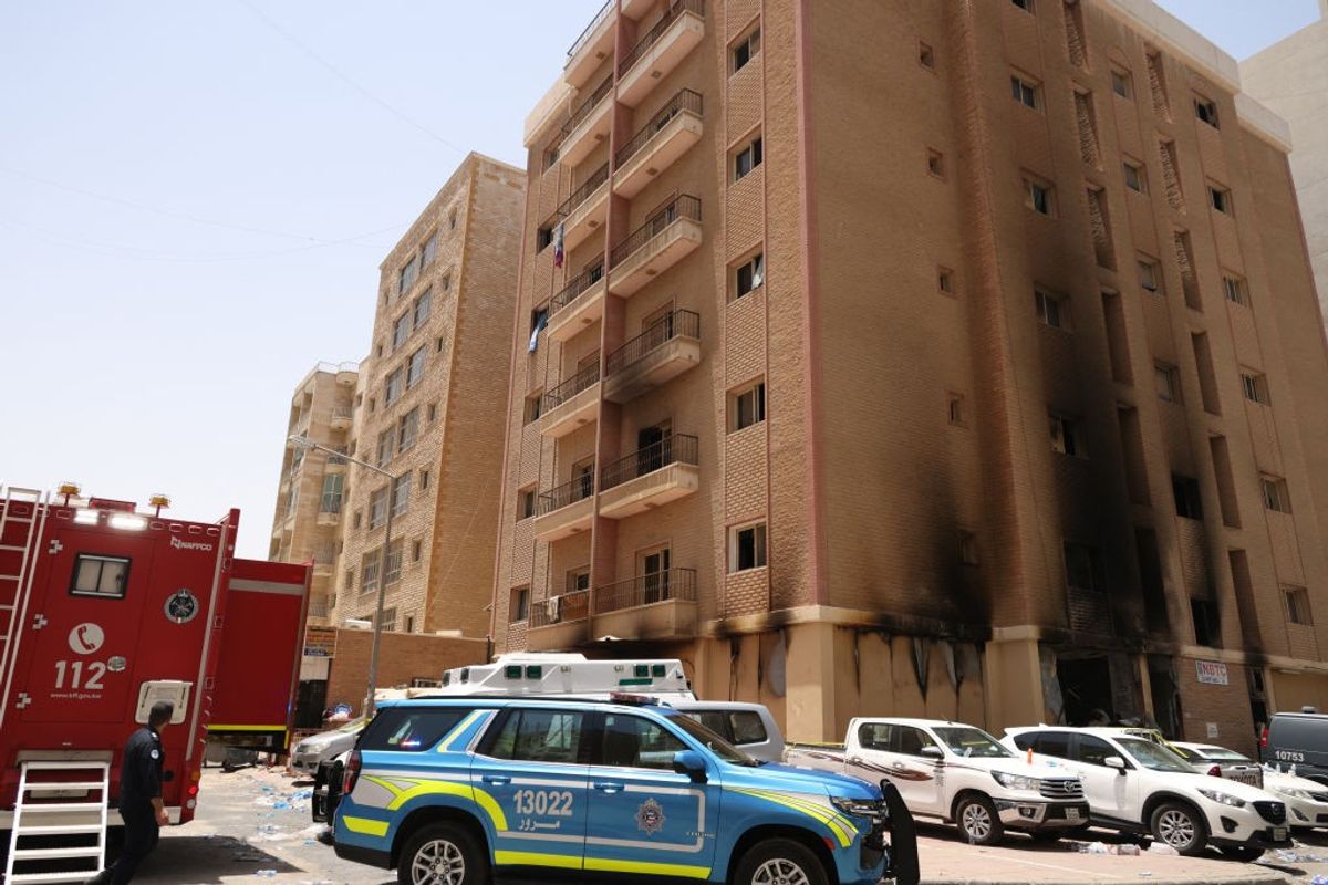 Kuwait building fire