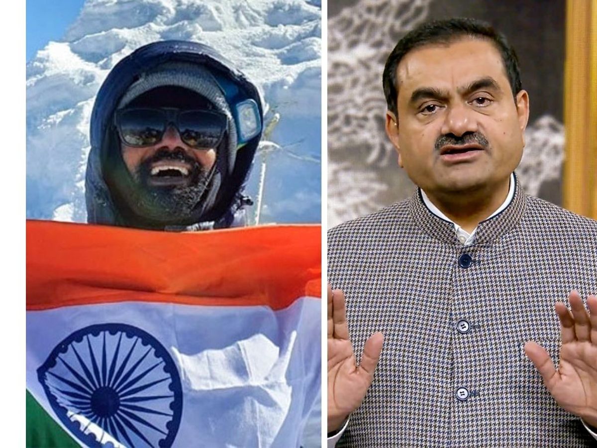 (L-R) Anurag Maloo and Gautam Adani