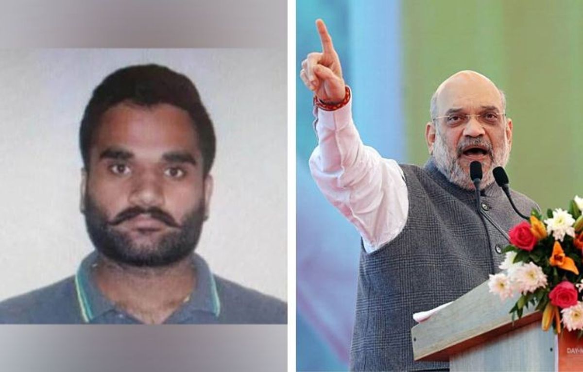 (L-R) Goldy Brar and Amit Shah