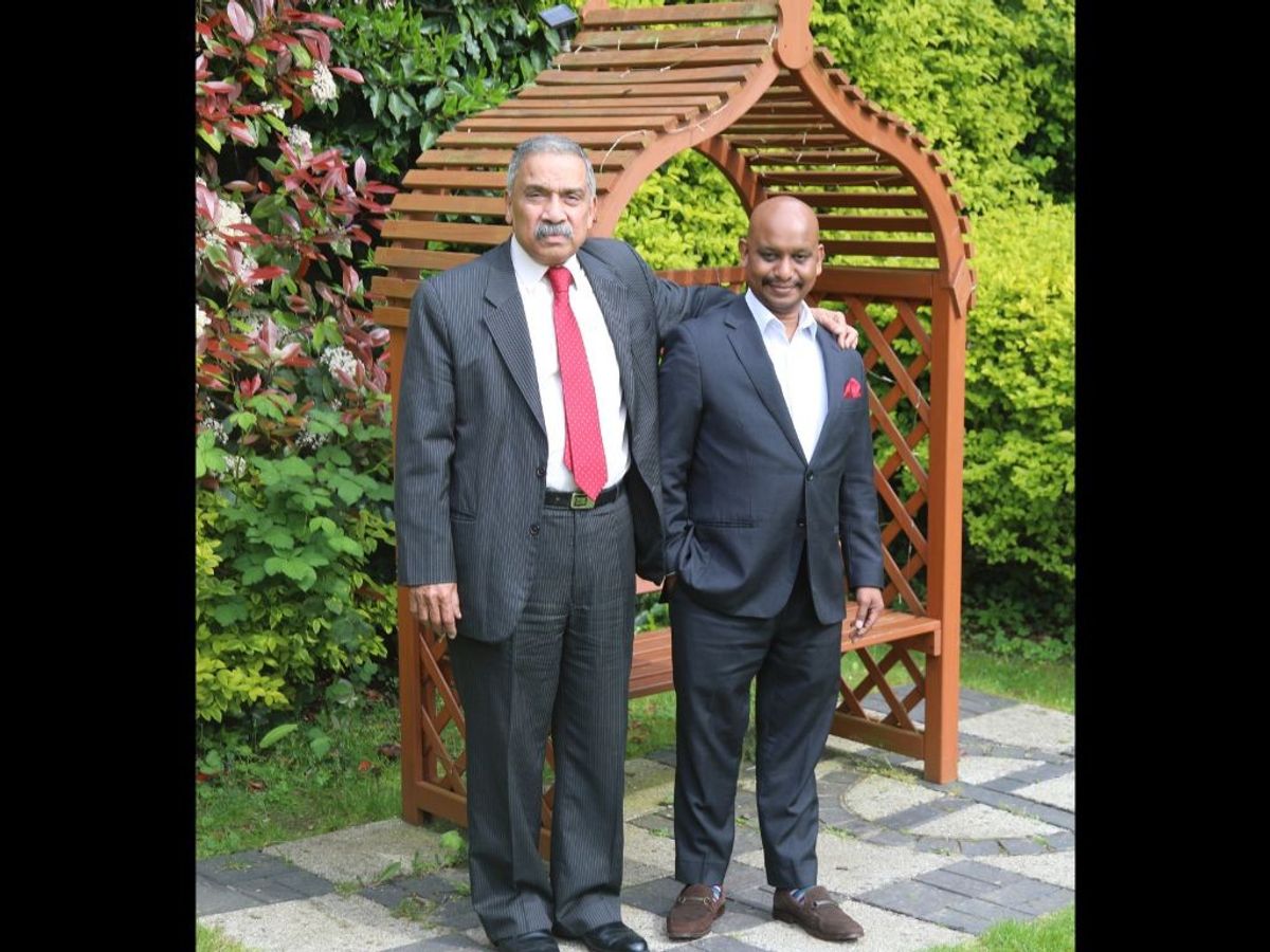 (L-R) Prabhakar Kaza and Aaditya Kaza