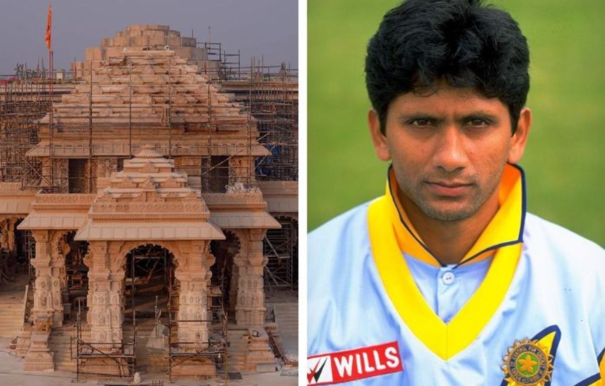 (L-R) Ram Temple and Venkatesh Prasad