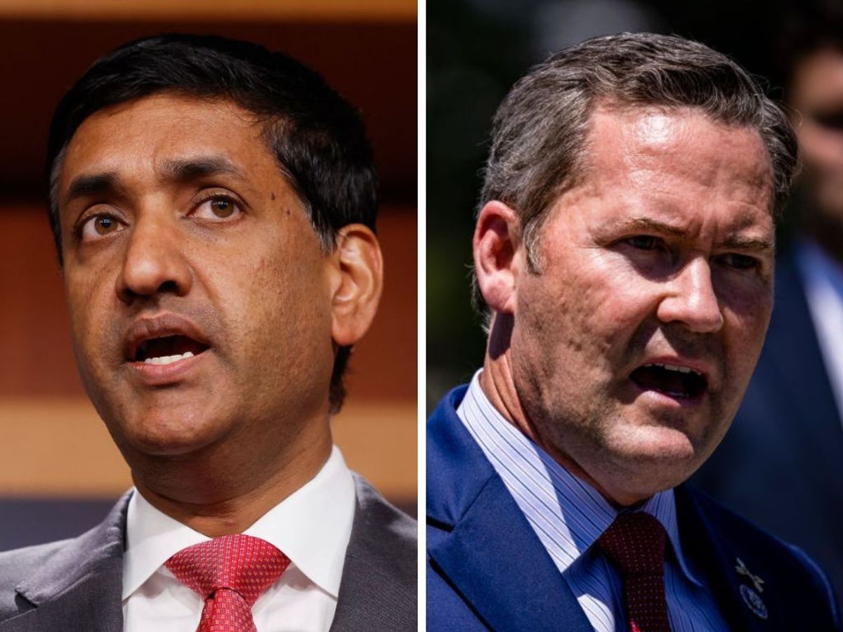 (L-R) Ro Khanna and Mike Waltz