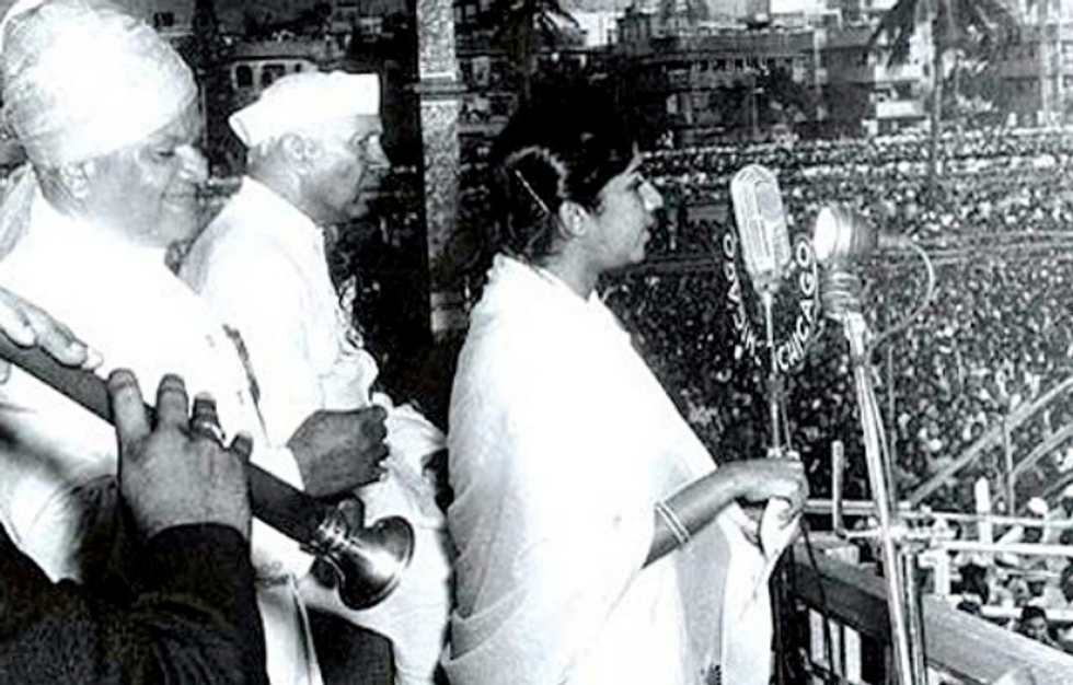 Lata Mangeshkar Jawaharlal Nehru