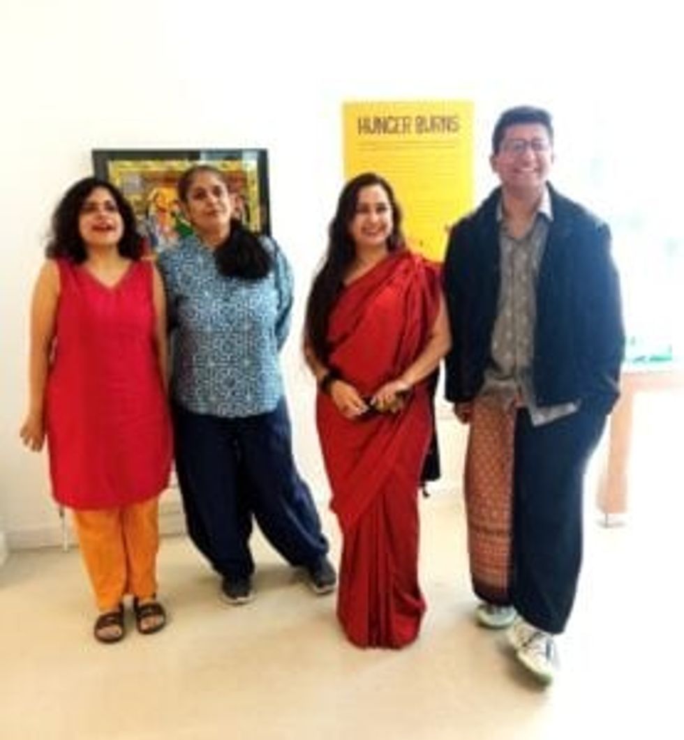 LEAD Inset 1 Hunger Burns. left to right. Diya Gupta. Sona Datta. Eeshita Azad. Sujatro Ghosh 27 May 2024 1