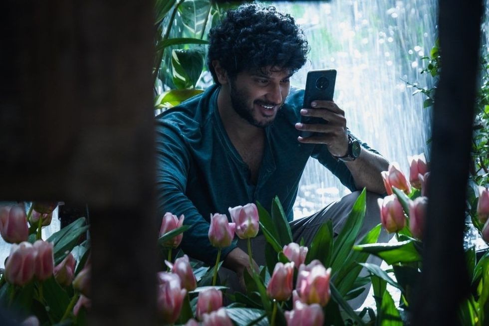 Lead inset Dulquer Salmaan in Chup Revenge of the artist