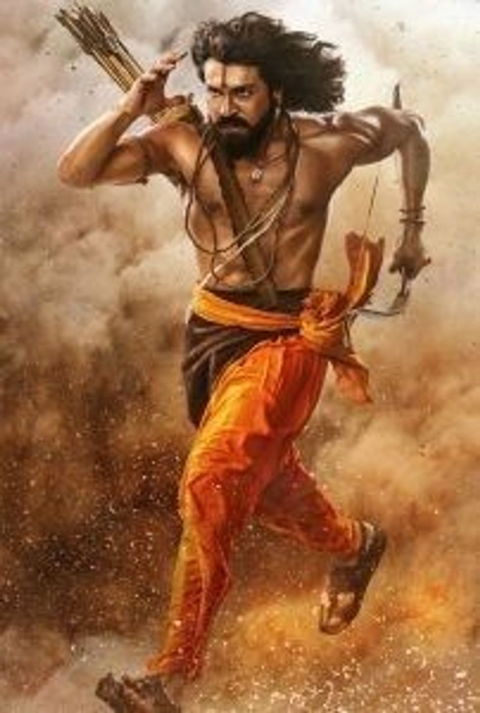 Lead inset Ram charan in RRR Raamam Raaghavam Still