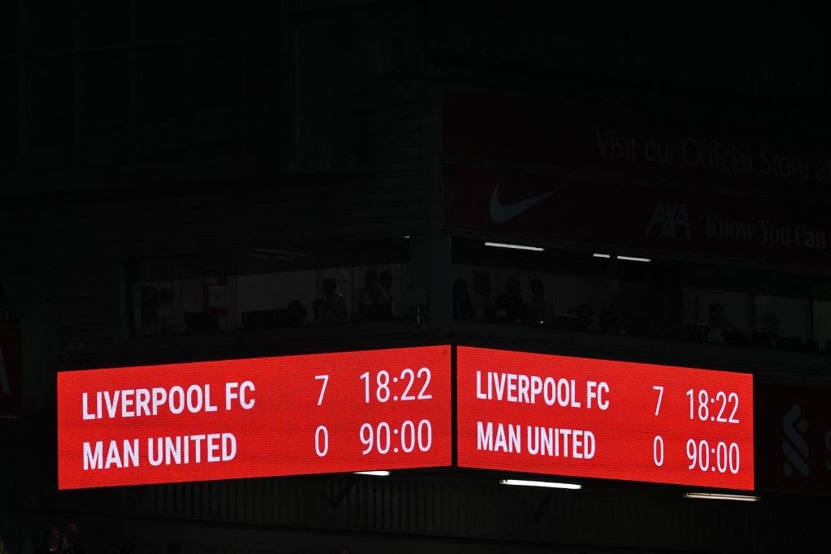 Liverpool beat Manchester United 7-0 in English Premier League.