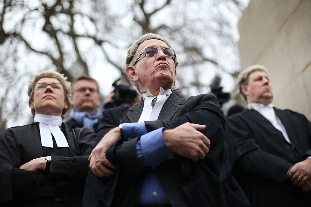 Britain’s trial lawyers stage walkouts over legal aid funding; teachers and health workers also contemplating strikes