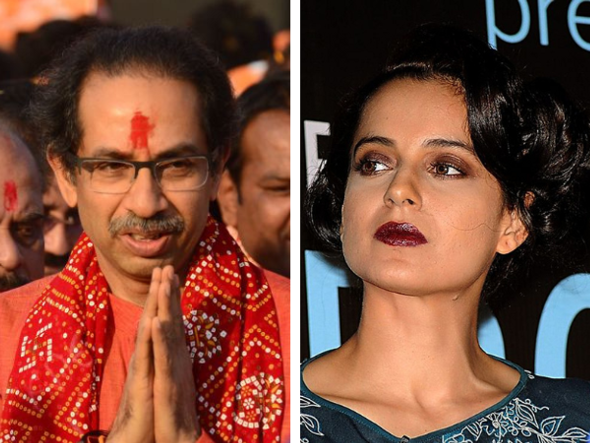 Maharashtra chief minister Uddhav Thackeray and Kangana Ranaut