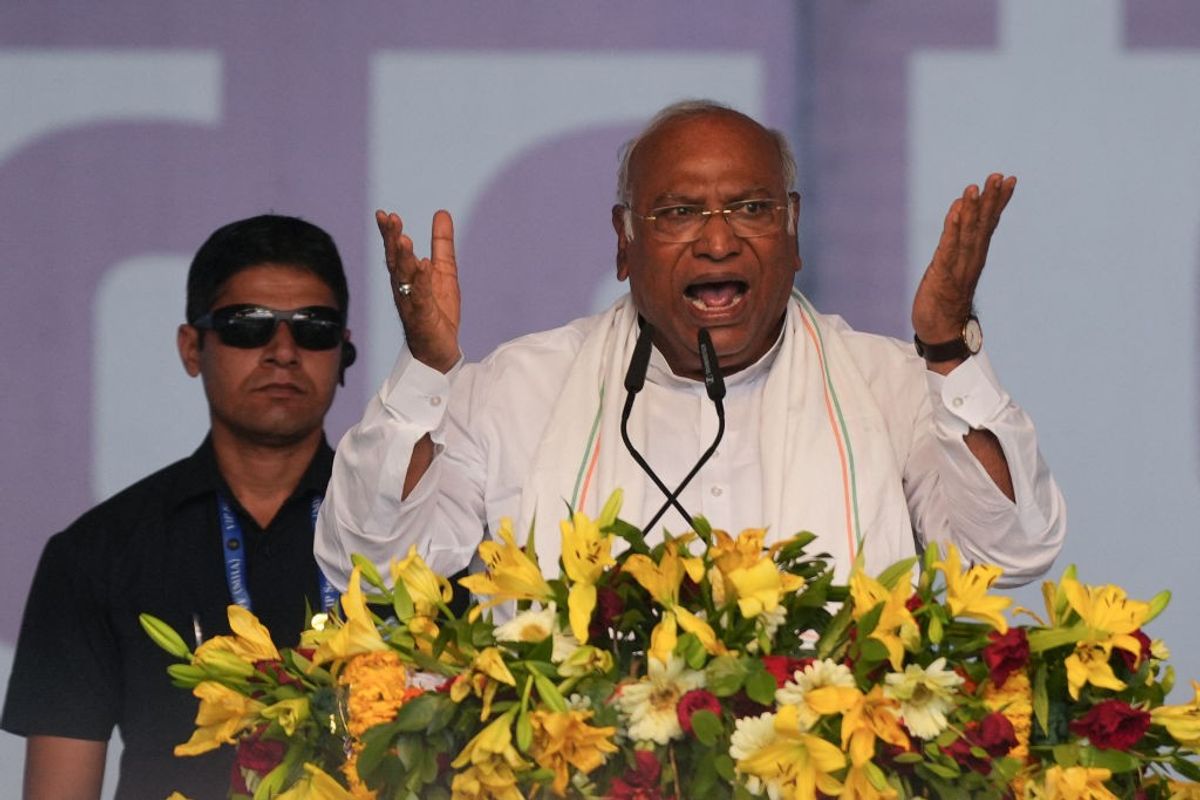 Mallikarjun Kharge, chief of India's opposition Indian National Congress