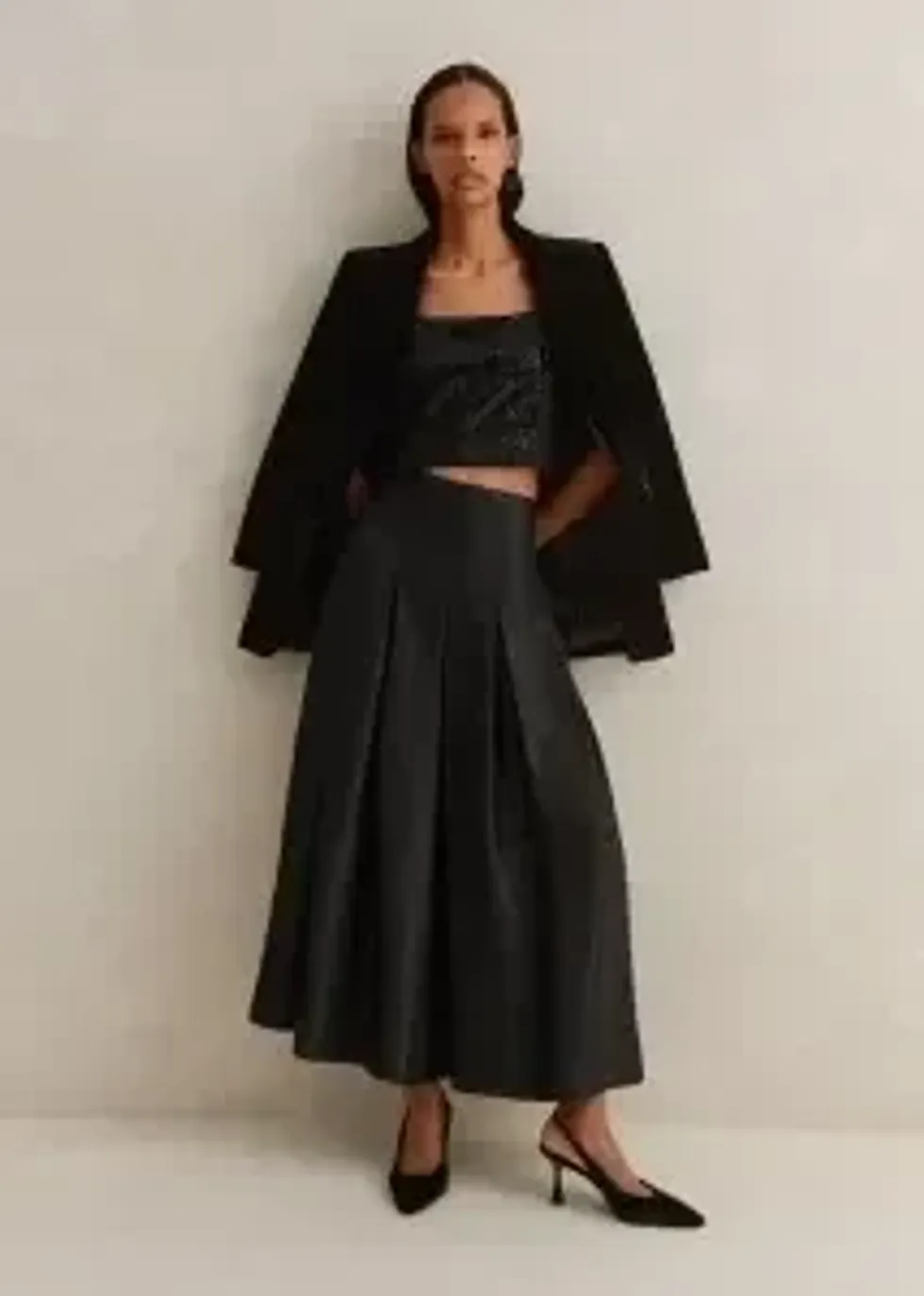 Maxi Skirts New Vibe Evening Shimmer Pleated Maxi Skirt Me Em 225