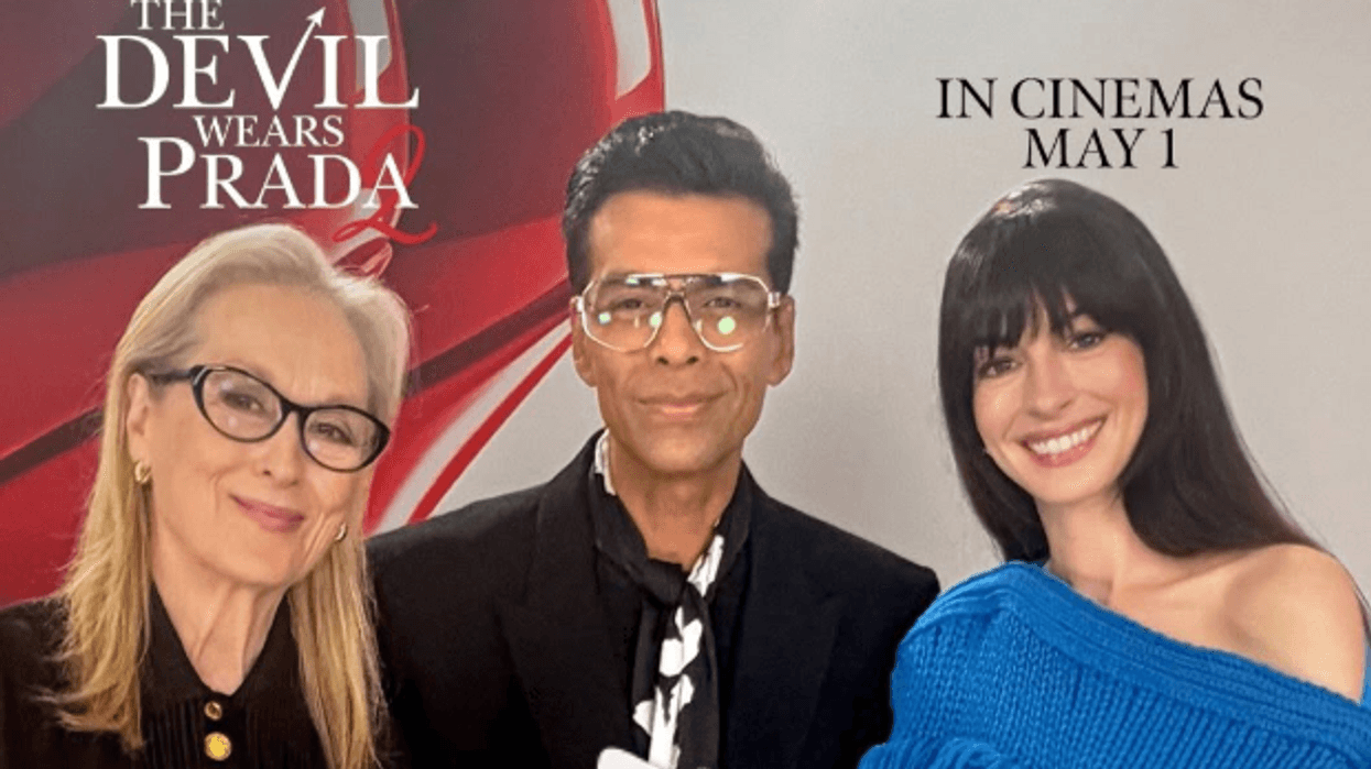 Meryl Streep, Karan Johar and Anne Hathaway