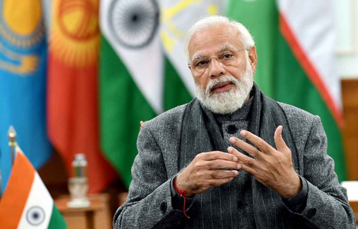 Modi meeting with Central Asian leaders