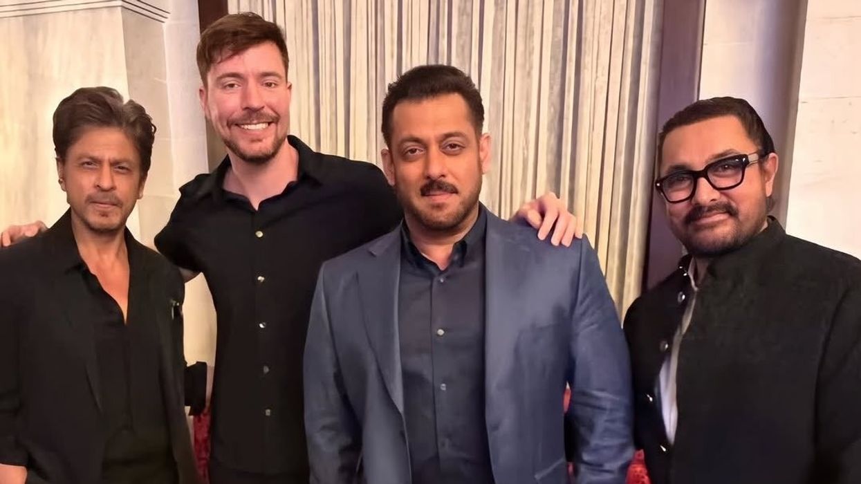 MrBeast Poses With SRK, Salman & Aamir—Collab Rumors Explode