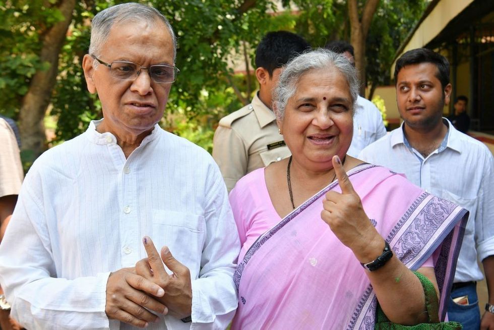Narayana Murthy and Sudha Murthy