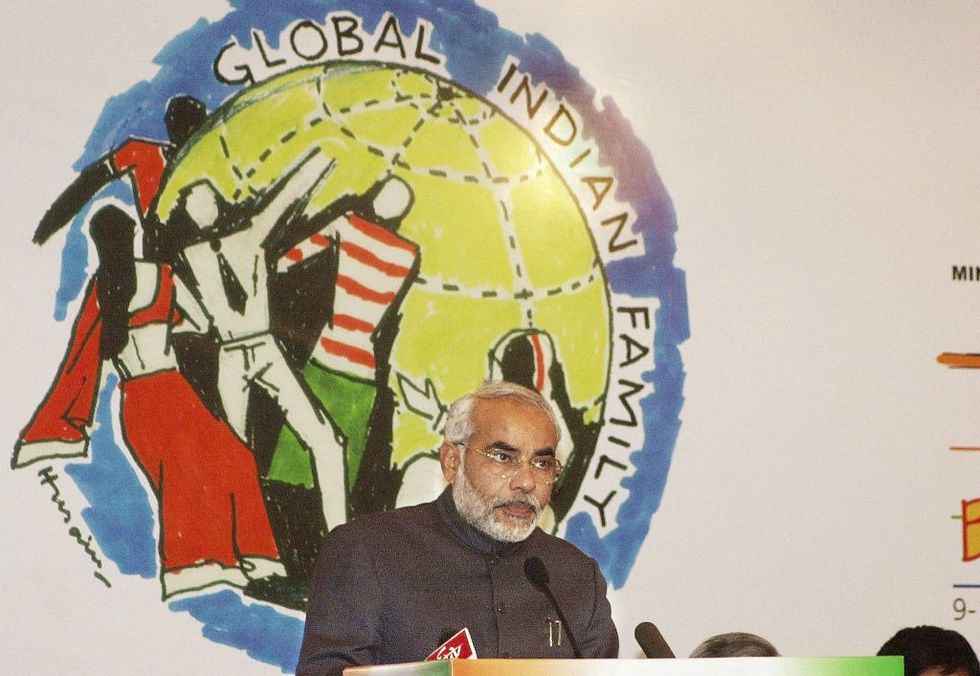 Narendra Modi as the chief minister of Gujarat in 2003