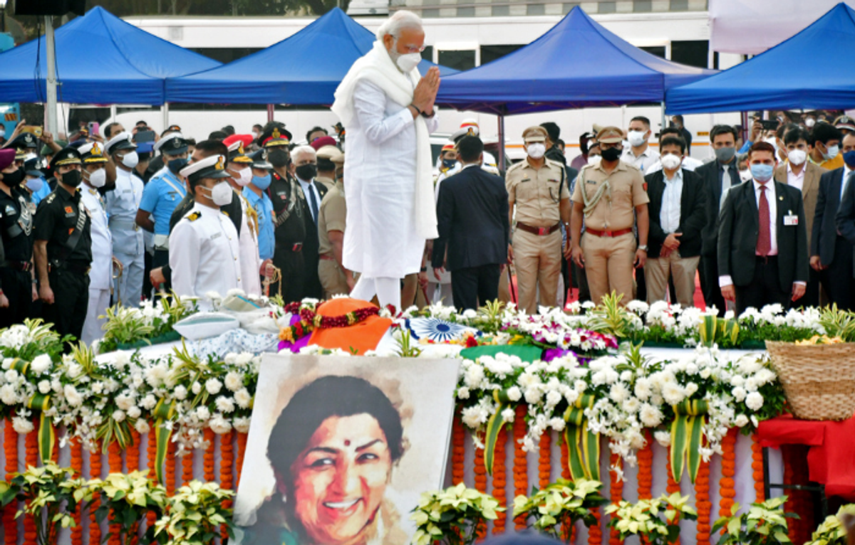 Narendra Modi Lata Mangeshkar