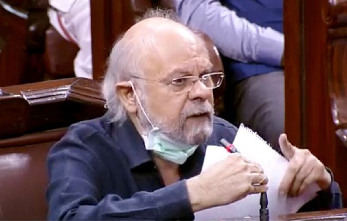 Naresh Gujral, leader of the Shiromani Akali Dal in India's Punjab state