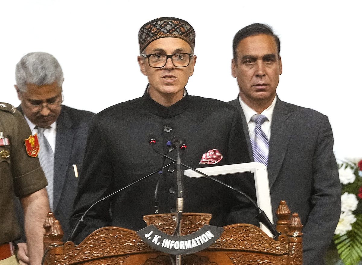 Omar Abdullah sworn in as Jammu and Kashmir chief minister