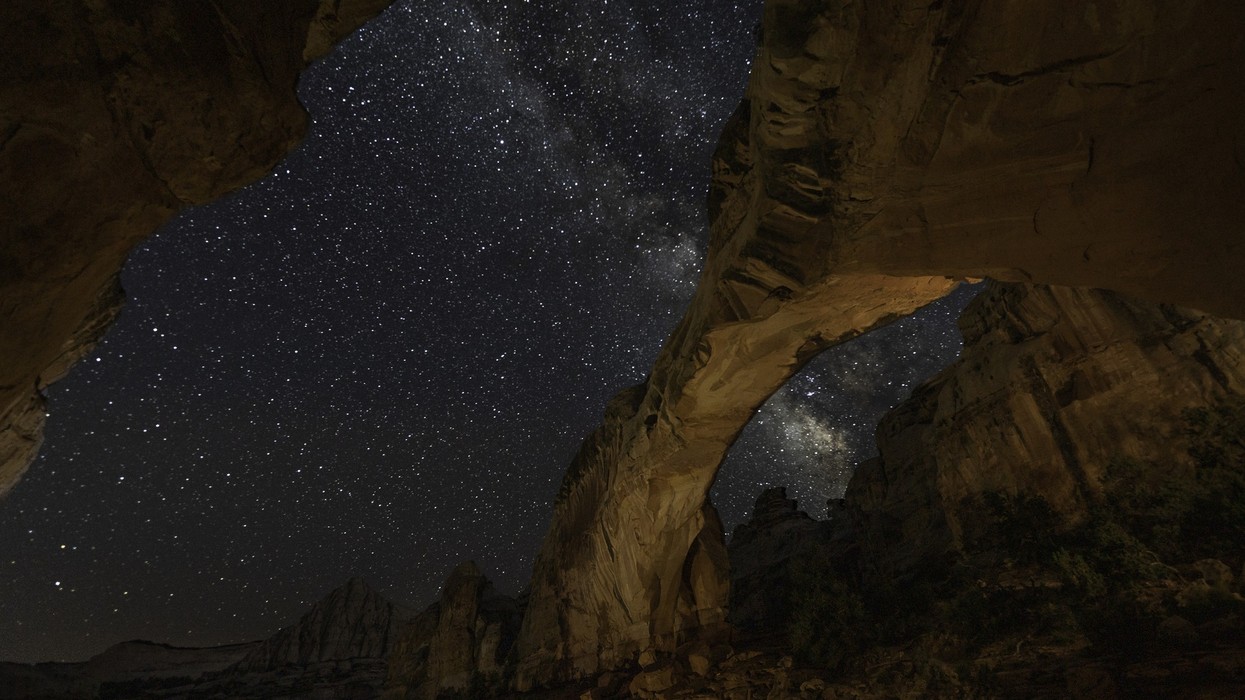 Natural rock formations & Milky Way