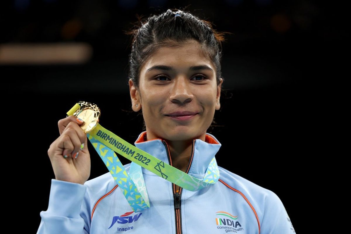 Nikhat Zareen wins gold medal