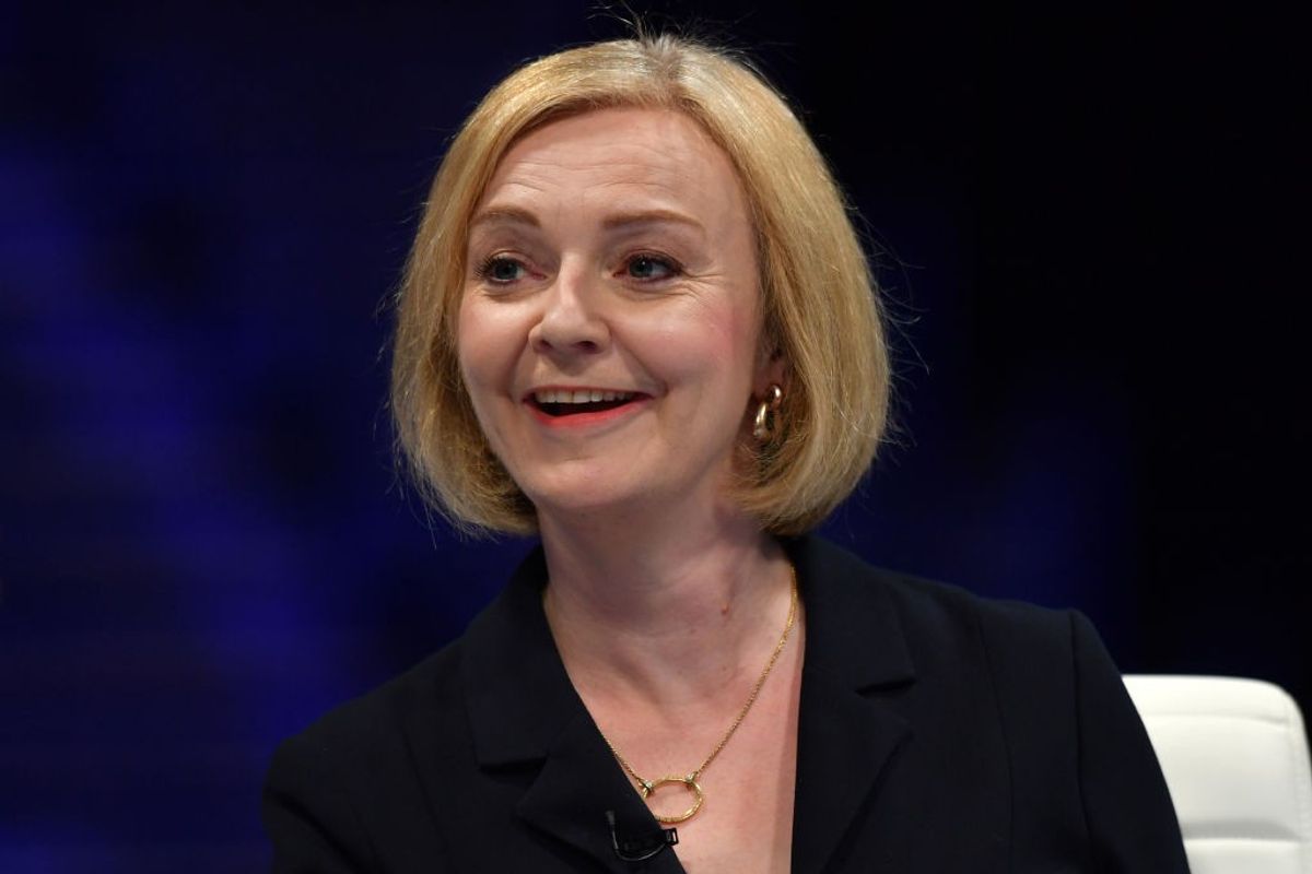 Outgoing British PM Liz Truss