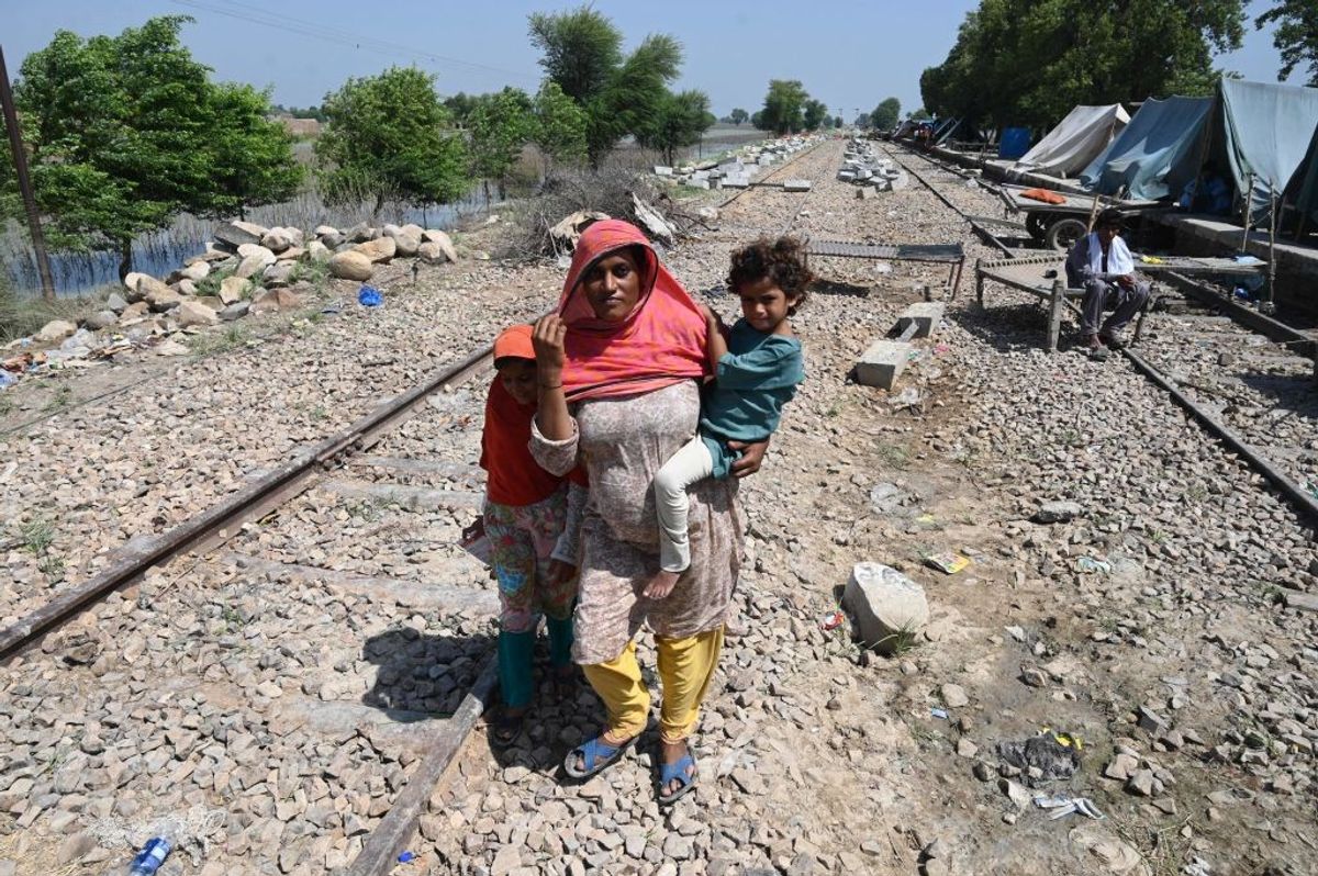 Pakistan flood victim
