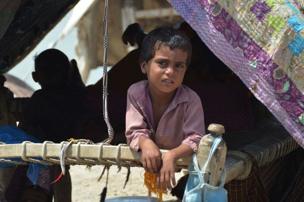 Pakistan floods hit children