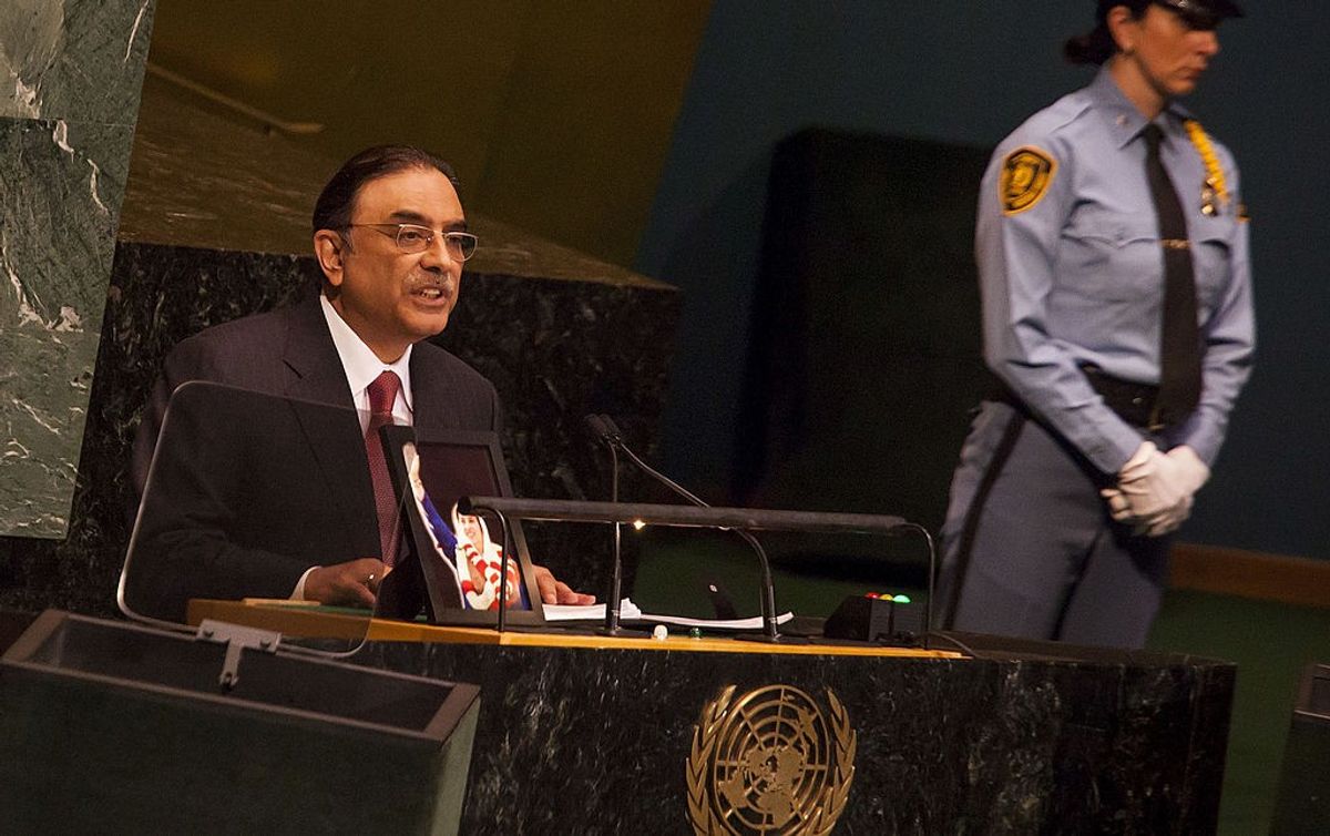 Pakistan president Asif Ali Zardari