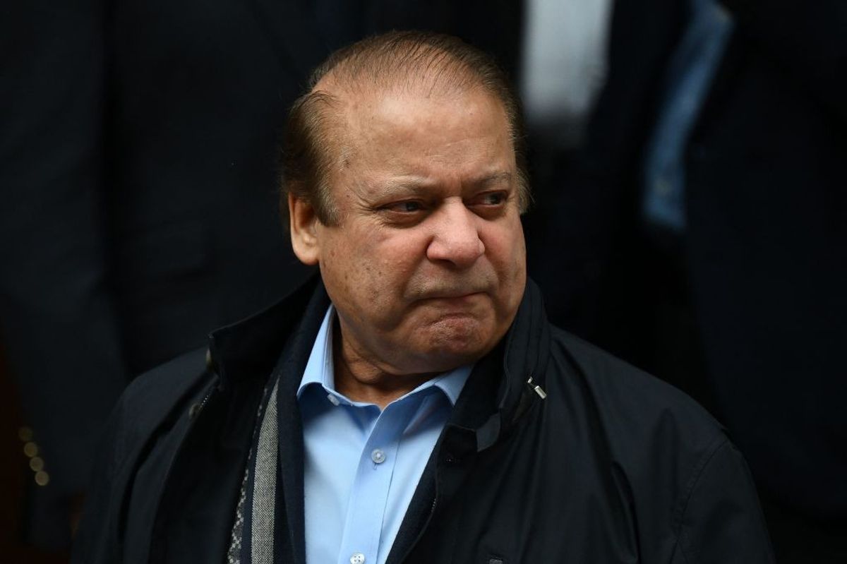Pakistan's former prime minister Nawaz Sharif.