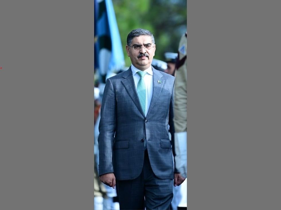 Pakistani caretaker prime minister Anwaarul Haq Kakar