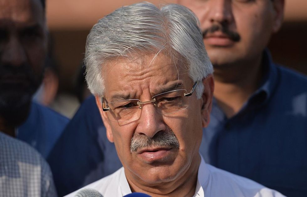 Pakistani defence minister Khawaja Asif