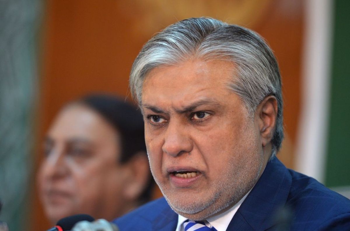 Pakistani finance minister Ishaq Dar