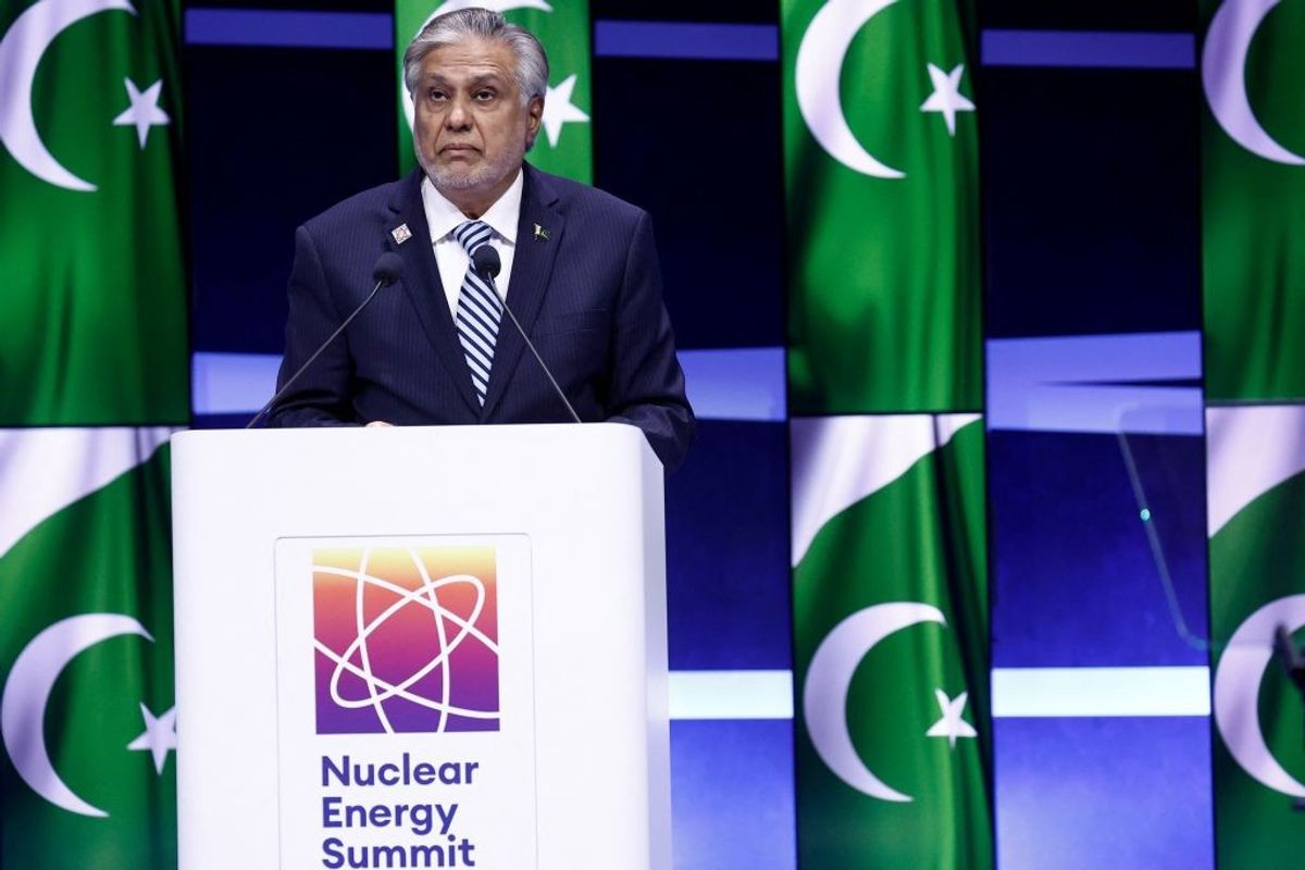 Pakistani foreign minister Ishaq Dar