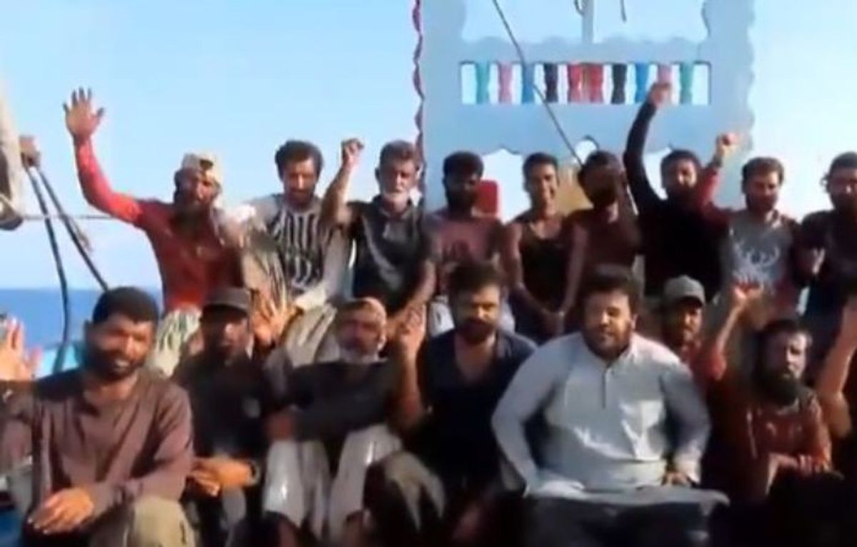 Pakistani sailors thank Indian Navy following their rescue from Somali pirates