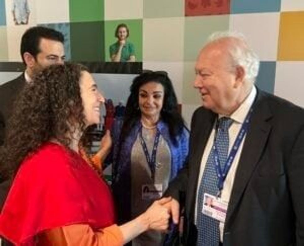 Parmarth Niketans Sadhvi Bhagawati Saraswati speaks at first Faith Pavilion at COP28 3