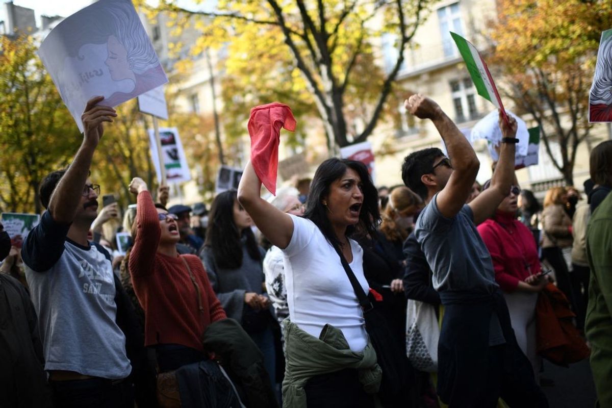 Police clash with Iran protesters in London and Paris