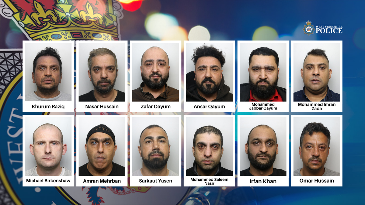 25 men sentenced in Kirklees child sexual abuse case