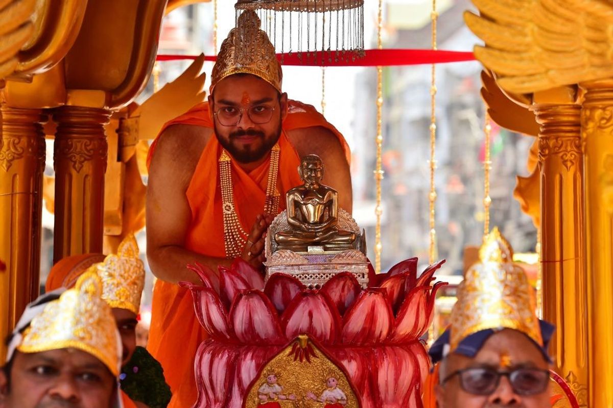 Three from Jain family in India embrace monkhood