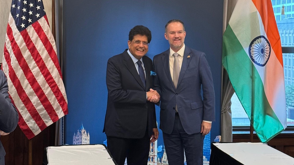 Piyush Goyal with Jamieson Greer